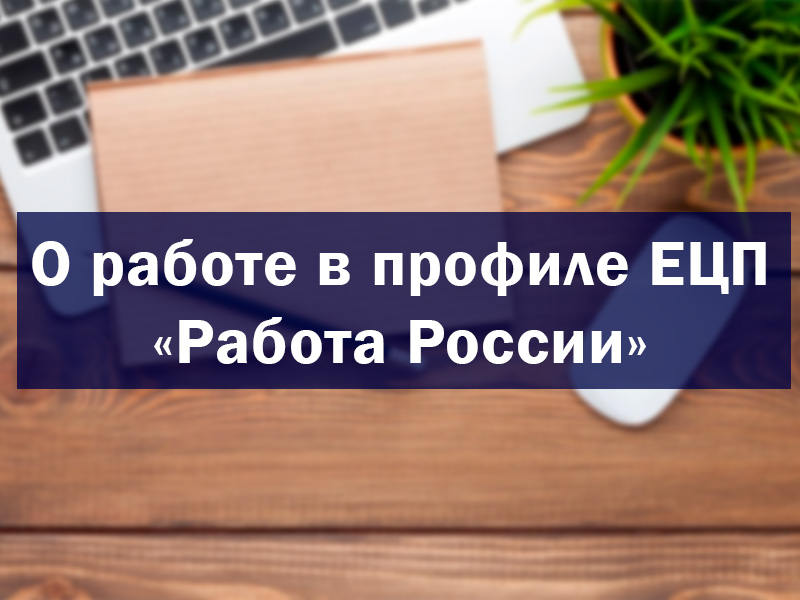 О работе в профиле ЕЦП «Работа России».